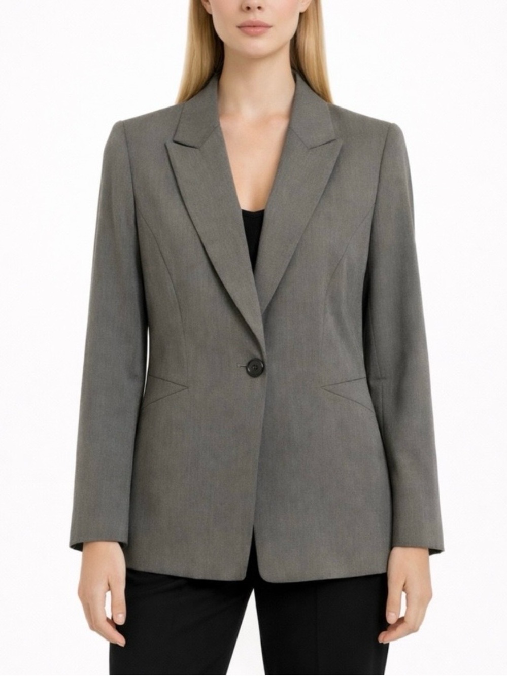 ALEX MARIE Charcoal Gray Women’s Blazer